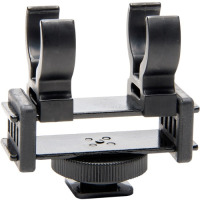 Azden SMH-2 Shock-mount microphone holder with cold shoe mount. For