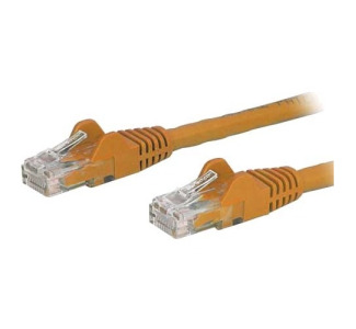 StarTech.com 12ft Orange Cat6 Patch Cable with Snagless RJ45 Connectors - Cat6 Ethernet Cable - 12 ft Cat6 UTP Cable