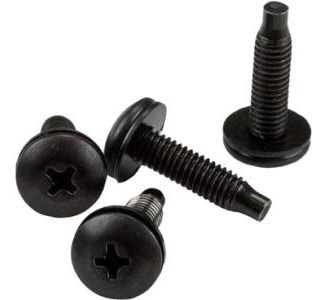 StarTech.com Server Rack Screws - 10-32 Screws - Rack Mount Screws - Network Rack Screws - 50 Pack