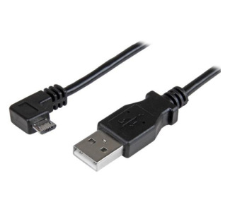 StarTech.com Micro-USB Charge-and-Sync Cable M/M - Right-Angle Micro-USB - 24 AWG - 0.5 m
