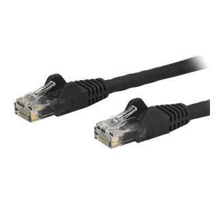 StarTech.com 1ft Black Cat6 Patch Cable with Snagless RJ45 Connectors - Short Ethernet Cable - 1 ft Cat 6 UTP Cable