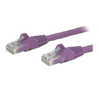 StarTech.com 1ft Purple Cat6 Patch Cable with Snagless RJ45 Connectors - Short Ethernet Cable - 1 ft Cat 6 UTP Cable