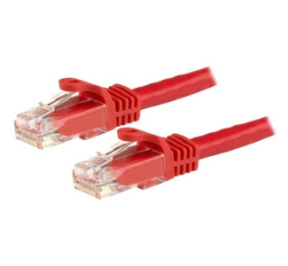 StarTech.com 6in Red Cat6 Patch Cable with Snagless RJ45 Connectors - Short Ethernet Cable - 6 inch Cat 6 UTP Cable