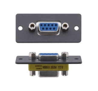 Kramer Wall Plate Insert - 9-pin D-sub (F/F)