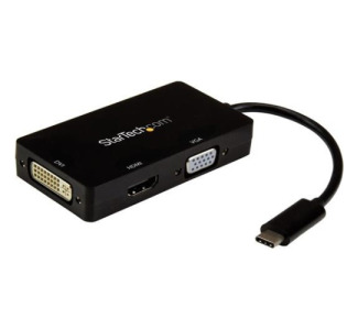 StarTech.com USB-C Multiport Adapter - 3-in-1 USB C to HDMI, DVI or VGA
