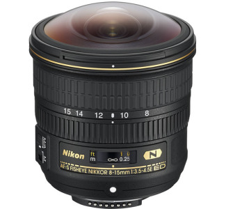 Nikon Nikkor - 8 mm to 15 mm - f/3.5 - 4.5 - Fisheye Zoom Lens for Nikon F-bayonet