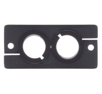 Kramer WCP-2 Wall Plate Insert - Dual Cable Pass-Through