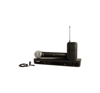 Shure BLX1288/CVL Dual Channel Combo Wireless System (H10: 542 - 572 MHz) 