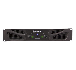 Crown 2500 Amplifier - 1000 W RMS - 2 Channel - Dark Gray