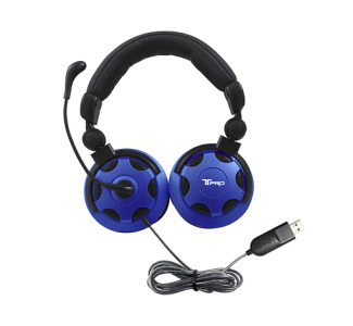 HamiltonBuhl T-PRO USB Headset with Noise-Cancelling Microphone Custom-Made for School Testing