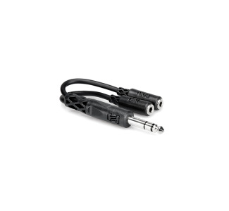 Hosa YMP-234 1/4 in TRS to Dual 3.5 mm TRSF