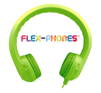 HamiltonBuhl Flex-Phones Single Construction Foam Headphones - Green