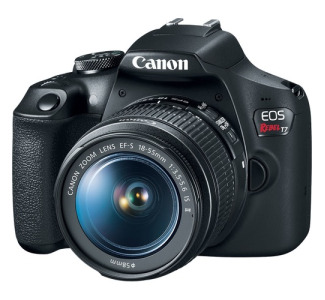 Canon EOS Rebel T7 24.1 Megapixel Digital SLR Camera with Lens - 18 mm - 55 mm (Lens 1), 75 mm - 300 mm (Lens 2)