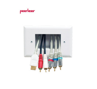 Peerless-AV Easy Mount Recessed Low Voltage Cable Plate