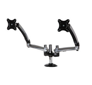 Peerless-AV LCT620AD-G Desk Mount for Flat Panel Display - Black, Chrome