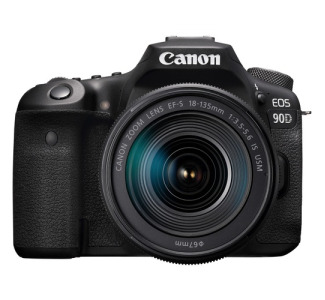Canon EOS 90D Megapixel Digital SLR Camera with Lens 18 mm - 135 mm Black | Camcor
