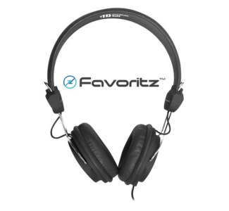 Hamilton Buhl FV-BLK Favoritz - Black Headset - Mid Size Ear Cup, Wide