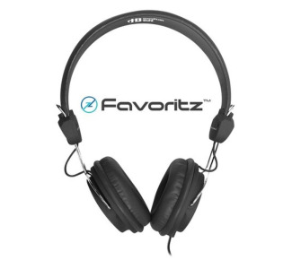 Hamilton Buhl FV-BLK Favoritz - Black Headset - Mid Size Ear Cup, Wide