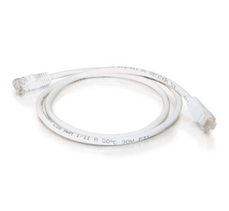 C2G-14ft Cat5e Snagless Unshielded (UTP) Network Patch Cable - White