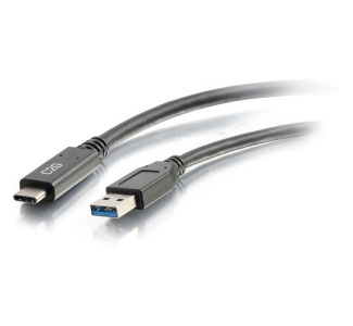 C2G 3ft USB 3.0 Type C to USB A - USB Cable Black M/M