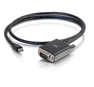 C2G 3ft Mini DisplayPort to VGA Adapter Cable Black