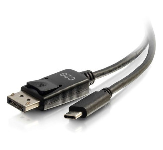 C2G 3ft USB C to DisplayPort Adapter Cable 4K 30Hz - Black
