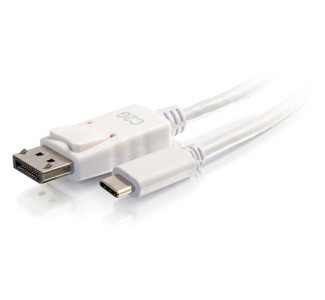 C2G 6ft USB C to DisplayPort 4K Cable White