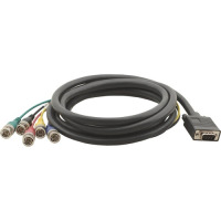 Kramer C-GM/5BM-3 MOLDED 15-PIN HD TO 5 BNC (MALE - MALE) BREAKOUT CABLE (3ft.)