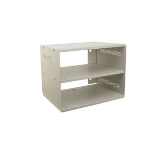 Wall Mount Shelf/Enclosure System Finished in Neutral White