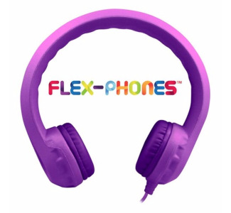 HamiltonBuhl Flex-Phones Single Construction Foam Headphones - Purple