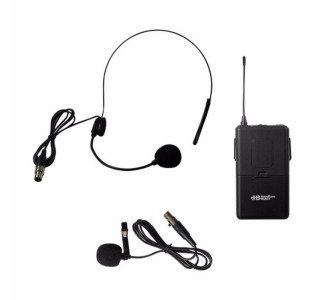 HamiltonBuhl VENU100A Belt Pack with Lapel Mic and Head-worn Mic Frequency 918.70 MHz
