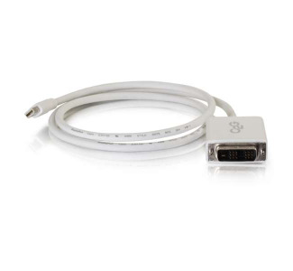 3ft Mini DisplayPort Male to Single Link DVI-D Male Adapter Cable, White