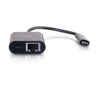 USB-C to Ethernet Adapter with Power Delivery, White
