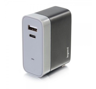 2-port USB-C + USB-A Wall Charger, 5.4A Output