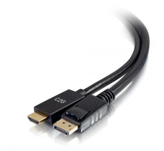 10ft DisplayPort™ Male to HDMI® Male Passive Adapter Cable - 4K 30Hz