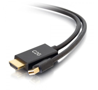 10ft Mini DisplayPort™ Male to HDMI® Male Passive Adapter Cable - 4K 30Hz