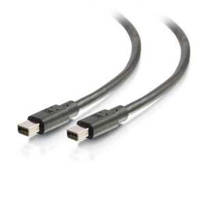 6 ft Mini DisplayPort Cable 4K 30 Hz, Black