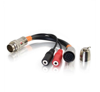 6in RapidRun® Dual 3.5mm Audio Breakout Adapter Cable - Display