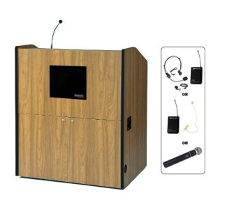 Multimedia Smart Podium, Wireless with Sound System