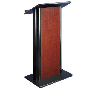 Flat Cherry Panel Lectern with Wireless Sound System