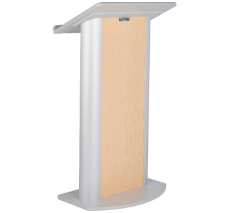 Flat Hardrock Maple Lectern with Wireless Sound System