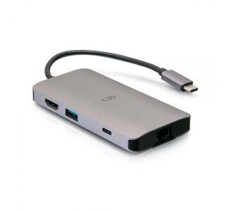 USB-C Mini Dock with HDMI, 2x USB-A, Ethernet, SD Card Reader and USB-C Power Delivery up to 100 W - 4K 30 Hz