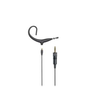 MicroSet BP893XCLM3 omnidirectional condenser headworn microphone, 3.5mm, black
