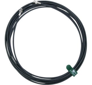 Low loss RF Venue RG8X coaxial cable, 50 ohm double shielded braid over foil design, BNC male connectors, 25 feet