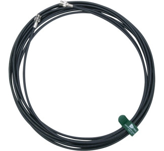 Low loss RF Venue RG8X coaxial cable, 50 ohm double shielded braid over foil design, BNC male connectors, 50 feet