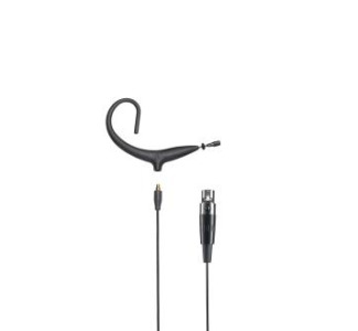 MicroSet omnidirectional condenser headworn microphone TA4F, Black