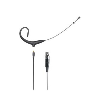 MicroSet omnidirectional condenser headworn microphone - black