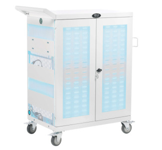 Tripp-Lite Clean IT UV Charging Cart and Sanitaztion Cart for 32 devices