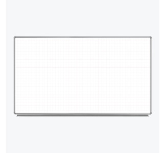 72 x 40 Wall-Mounted Magnetic Ghost Grid Whiteboard