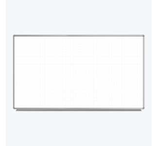 72 x 40 Wall-Mounted Magnetic Ghost Grid Whiteboard